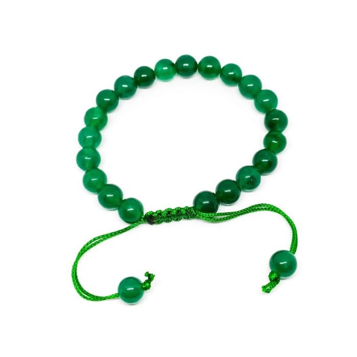 Gelang Batu Giok Hijau Pria Wanita 10MM - Gelang Giok Hijau Burma Asli Ori