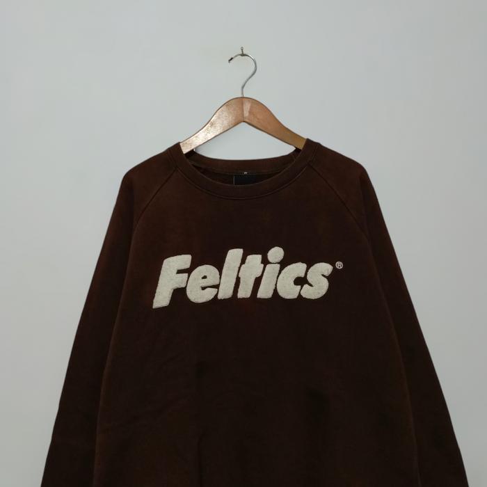 Crewneck Feltics Brown Logo Towel Second Original
