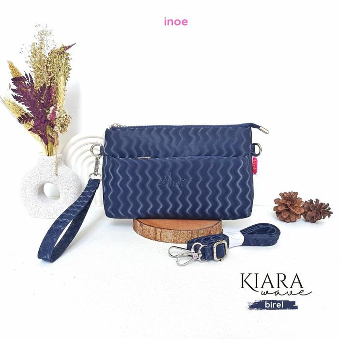 GFR - Kiara wave By inoe Tas selempang wanita kekinian simpel motif ZIGZAG bahan chocoly anti air bi