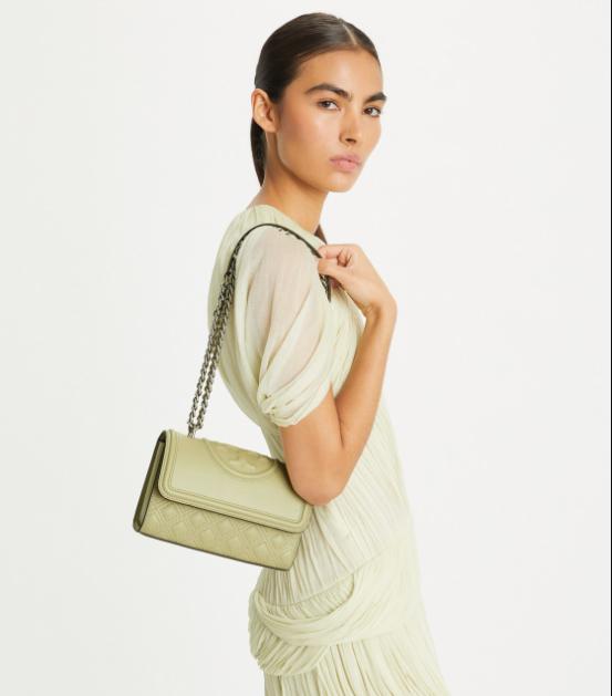 Small Fleming Convertible Shoulder Bag warna Desert Dune dan Olive Sprig murah branded jastip amerik