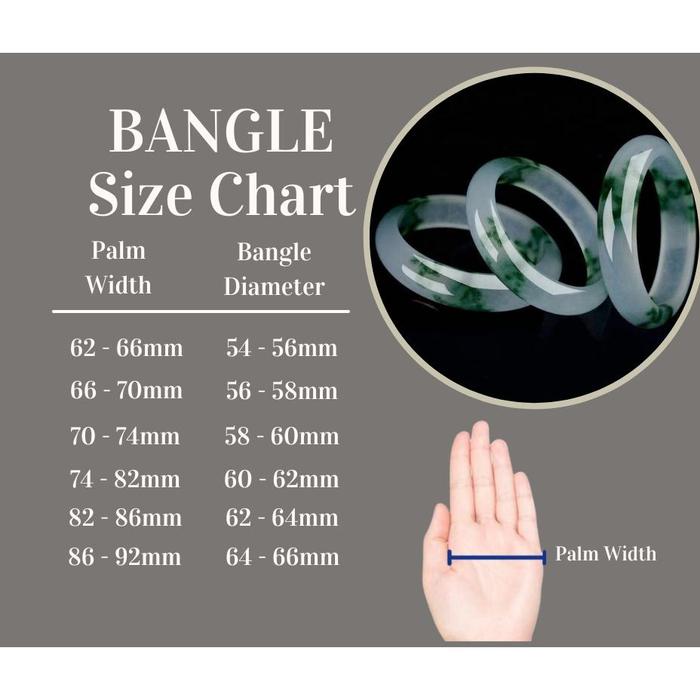 Gelang Bangle Batu Giok Hijau dan Putih Asli China - Gelang Tangan Batu Kesehatan Pria Wanita - Bang