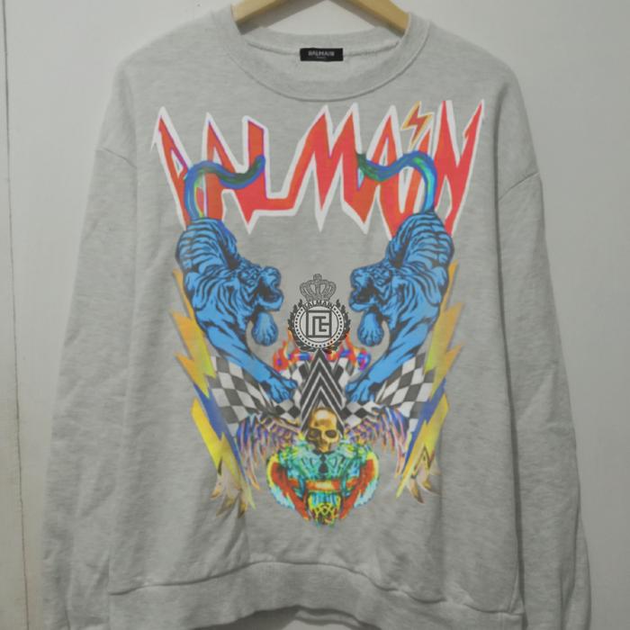 crewneck balmain big art balmain