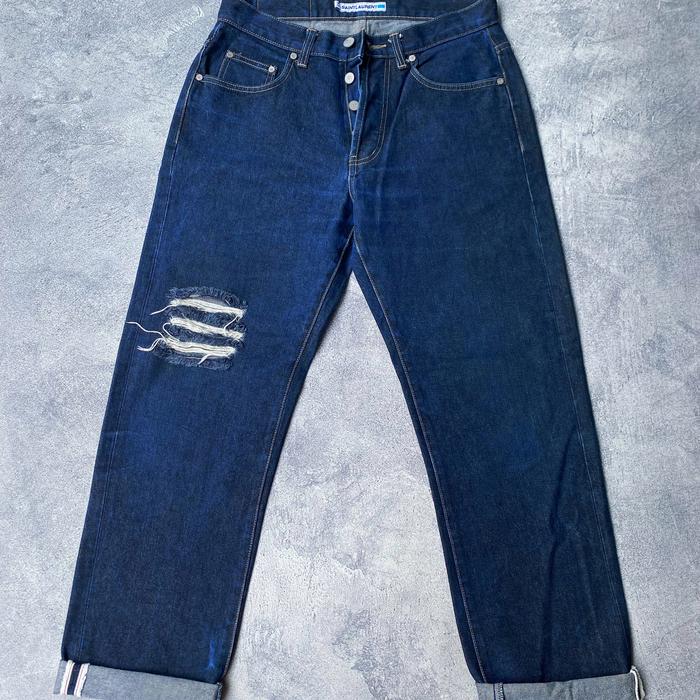 Yves Saint Laurent Paris ysl denim ripped selvedge authentic original