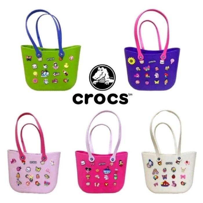 Tas Crocs Tote Bag / Crocs Handbag Tas Crocs Wanita / Tas Wanita / Tas Crocs Bahan Eva