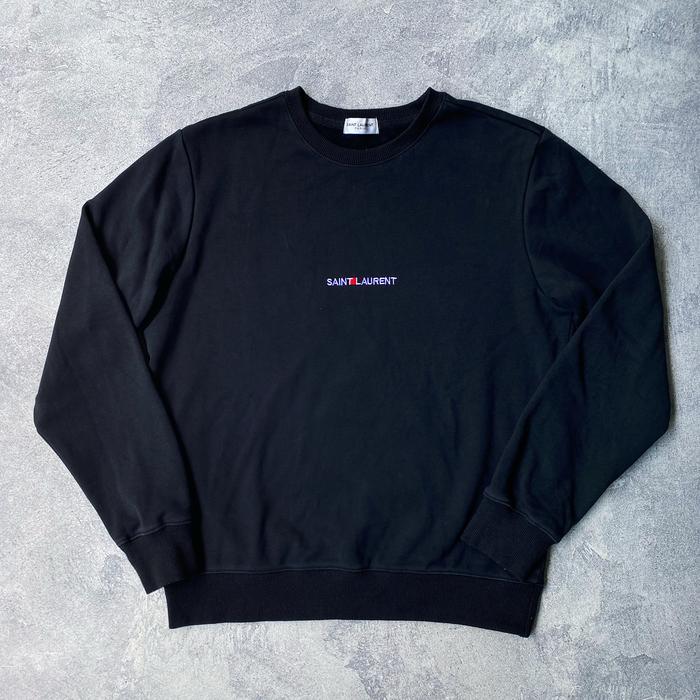 Saint Laurent spellout center sweatshirt authentic original