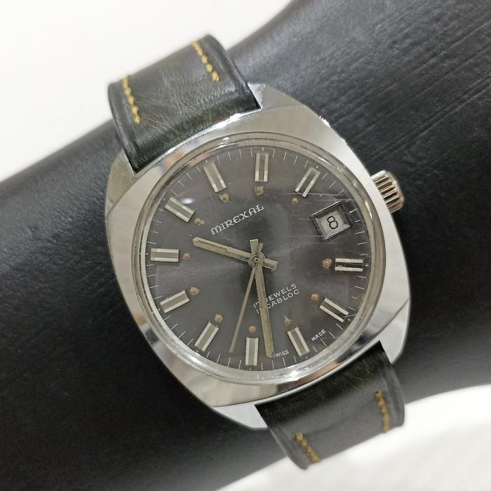 Jam Tangan Mirexal Swiss Classic Vintage Manual Winding Watch Pria Jadul Kuno Antik Langka Unik