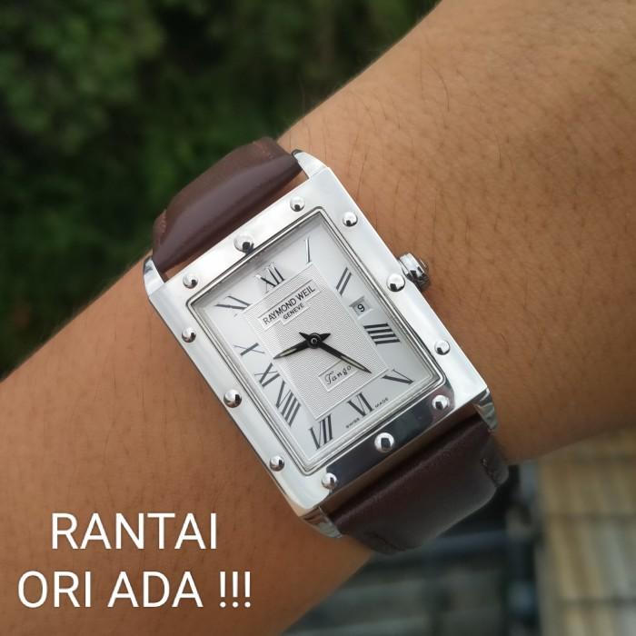 jam tangan Raymond weil tango tank 5381 luxury branded roman index sapphire crystal original 2011 no