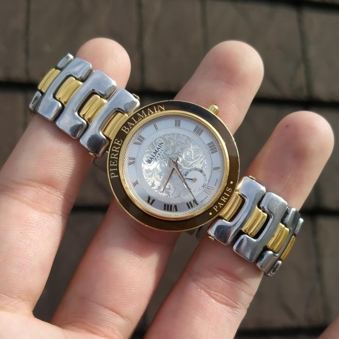 BRANDED VINTAGE ! jam tangan pierre balmain paris mulus mint mewah jadul antik lawas old money tipis