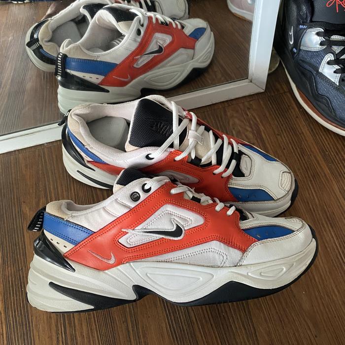 Nike M2k tekno Summit White Team Orange Original Murah - Sneakers second market