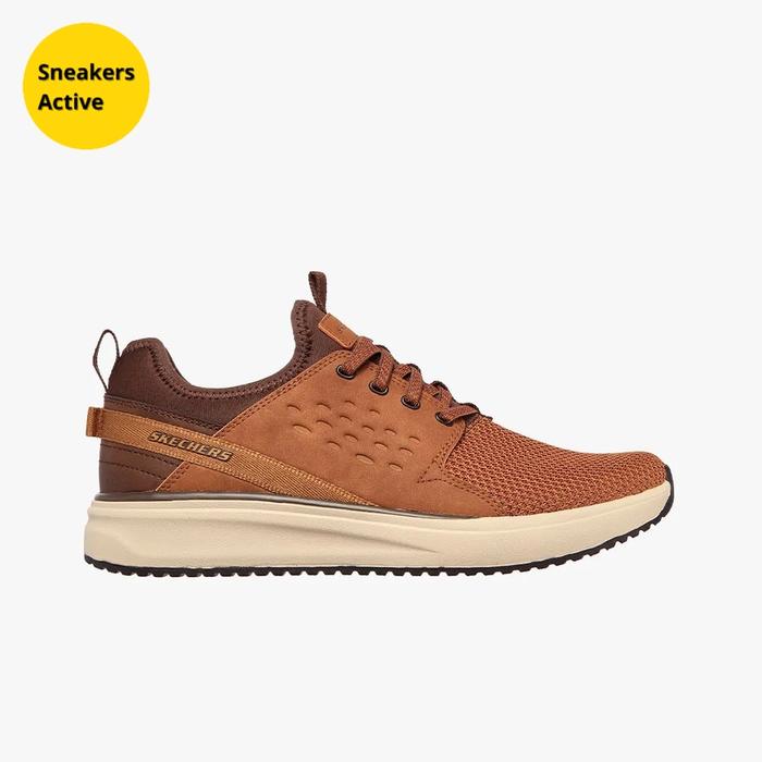 Sepatu Skechers Relaxed Fit: Crowder - Colton Pria - TAN