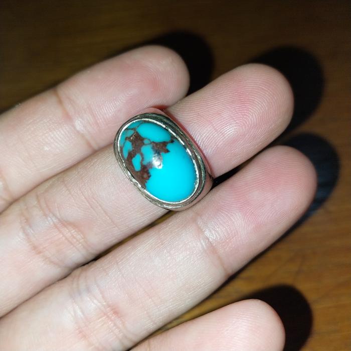 Batu pirus Mesir Ring perak