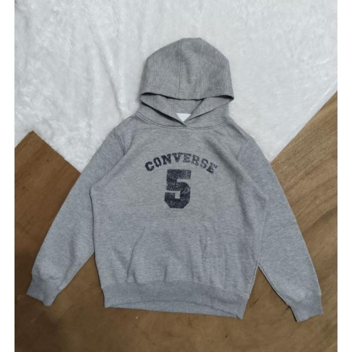 Hoodie Converse abu abu second