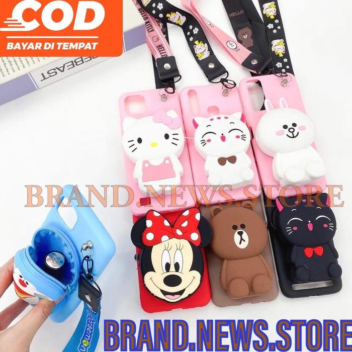 Cashback Realme C25/ C25S/ C11 2020/ C12/ C15/ C21Y C25Y/ Soft Case Karakter /Boneka Disney Dompet K
