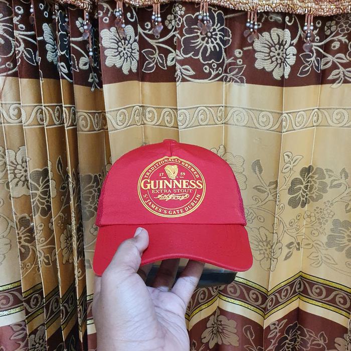 topi guinness preloved Red