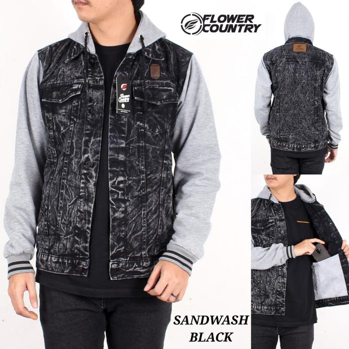 JAKET DENIM HOODIE TERMURAH JAKET JEANS KUPLUK HODIE PRIA JACKET JEANS