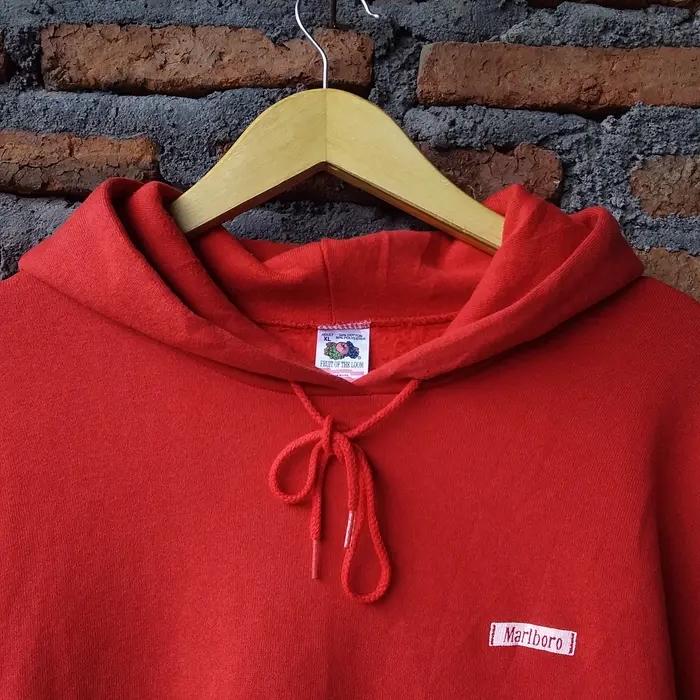 vintage hoodie marlboro country travis scott fruit of the loom fotl second original hoodie