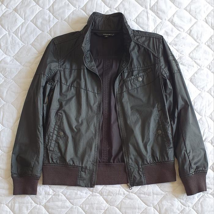 Baju Jaket hitam polos lengan panjang samuel & kevin black coated sport long sleeve jacket original 