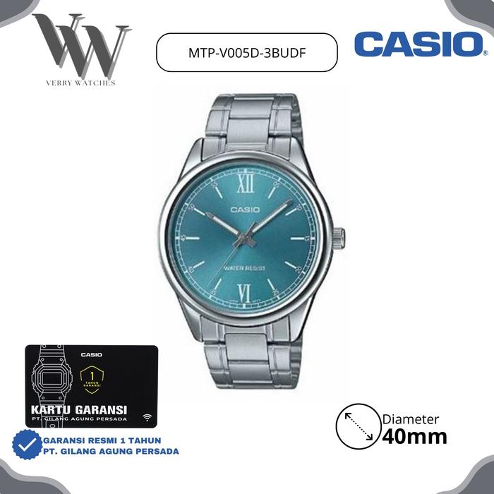 Jam Tangan Casio General MTP-V005D-3BUDF original & Garansi Resmi