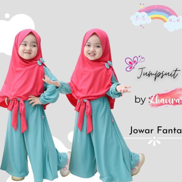 Zhavira - Jumpsuit Setelan Anak Perempuan