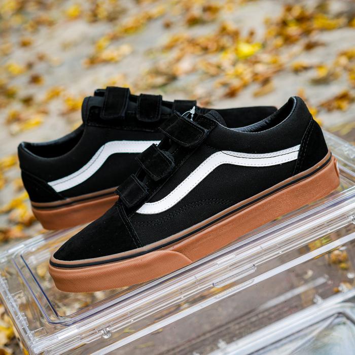 Vans Old Skool Velcro Classic Black Gum Original