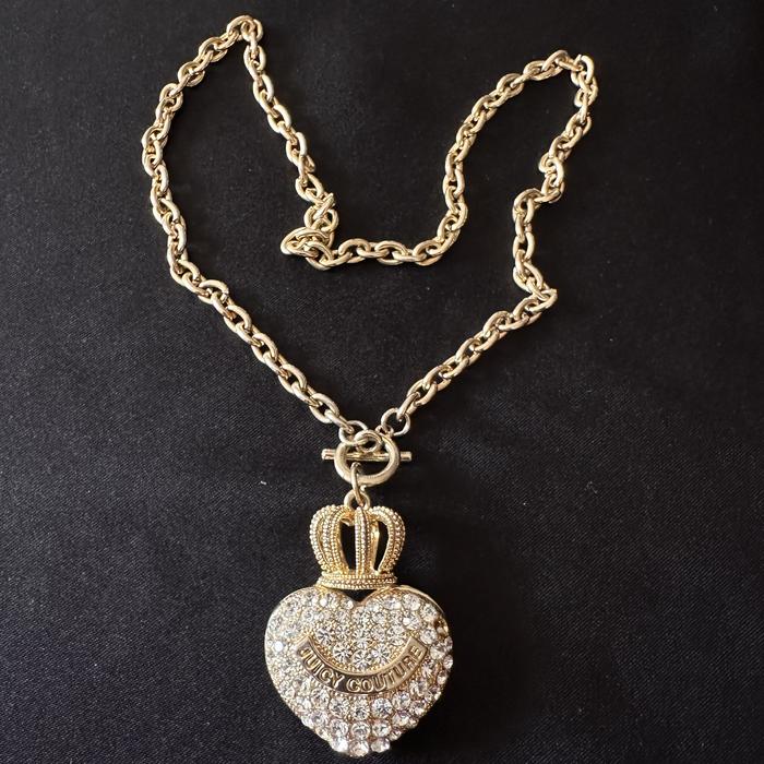 Juicy Couture Crown Heart Necklace