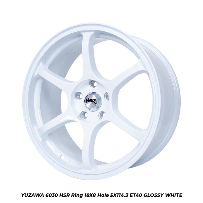 Velg Mobil Xpander Ring 18 type hsr yuzawa pelek warna putih