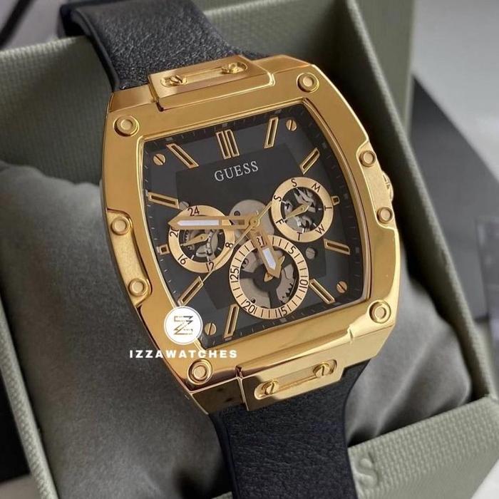 Guess Phoenix GW0202G1 Men Black Dial With Silicone Strap