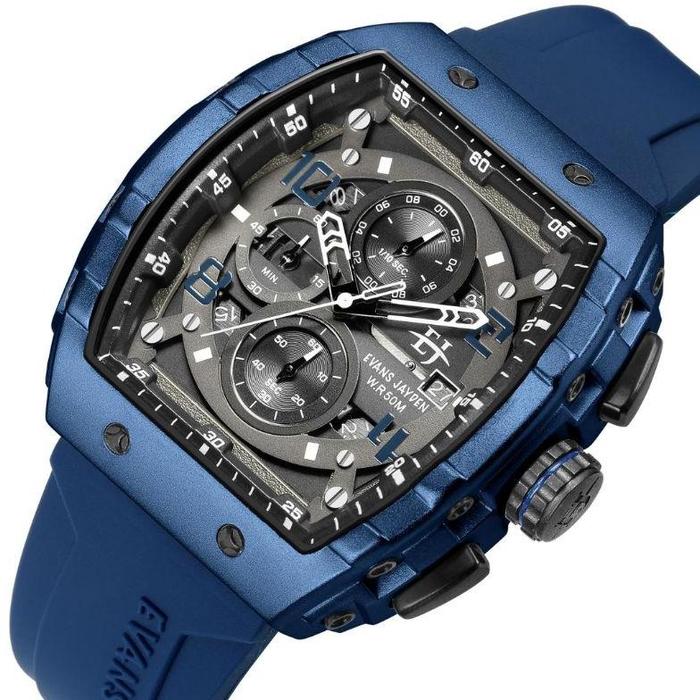 Jam tangan pria Evans Jayden original Chrono aktif semua 9554-2
