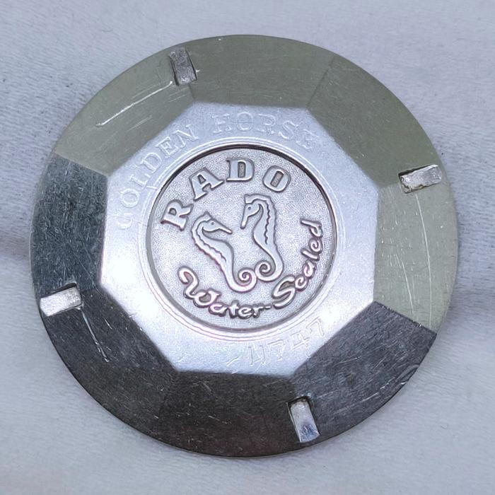 Part arloji case back tutup belakang body jam tangan antik rado golden horse swiss made vintage watc