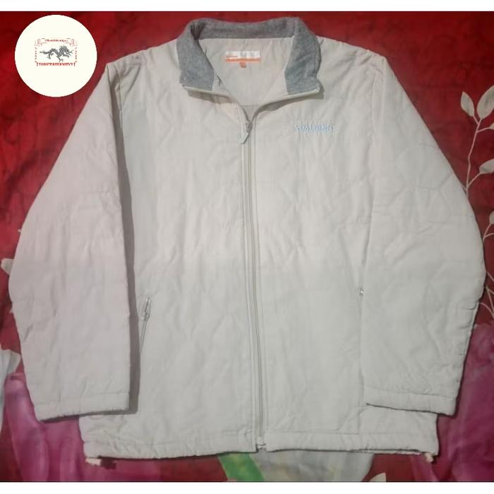 Jaket Puffer Spalding Vintage White Second