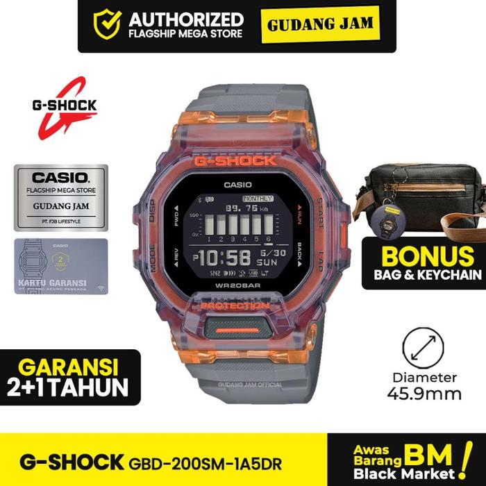 Jam Tangan G-Shock GBD-200SM-1A5DR GBD-200SM GBD-200 GBD200SM GBD 200SM