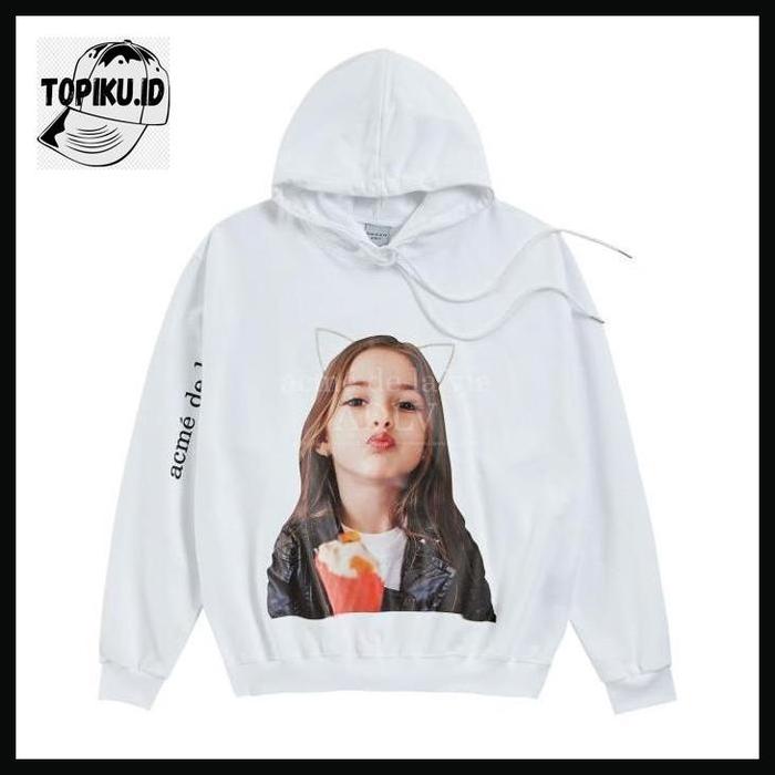 TOPIKU.ID [acme de la vie] ADLV Baby Face Hoodie White Kiss