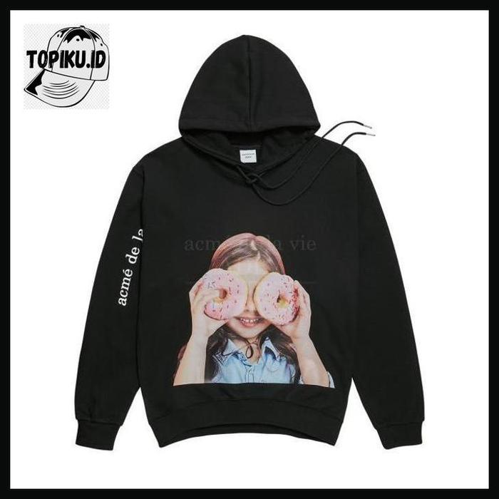 TOPIKU.ID [acme de la vie] ADLV Baby Face Hoodie Black Donut 3