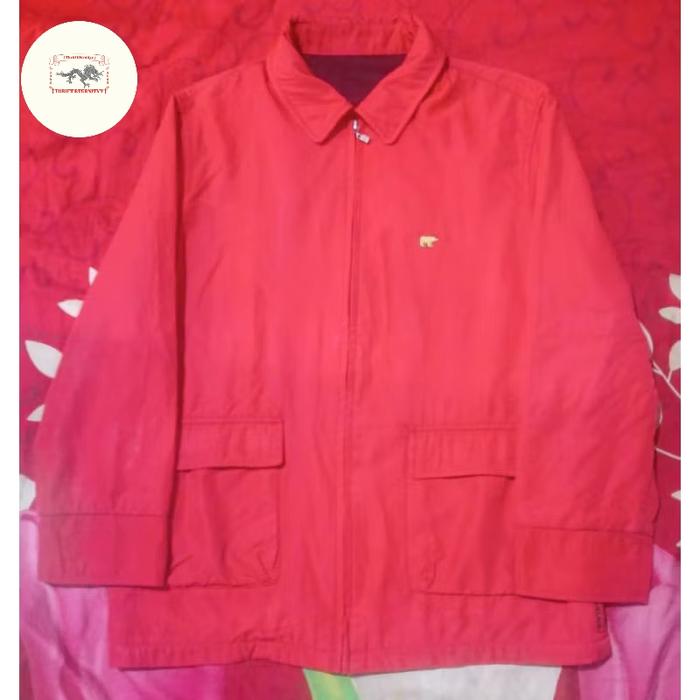 Work Jaket Casual Harrington Jack Nicklaus Red Vintage Second