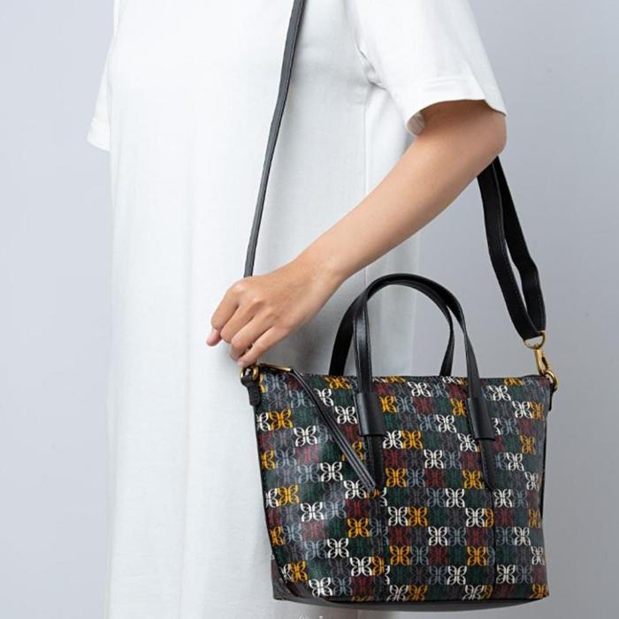 Fossil Skylar Satchel Black Multi