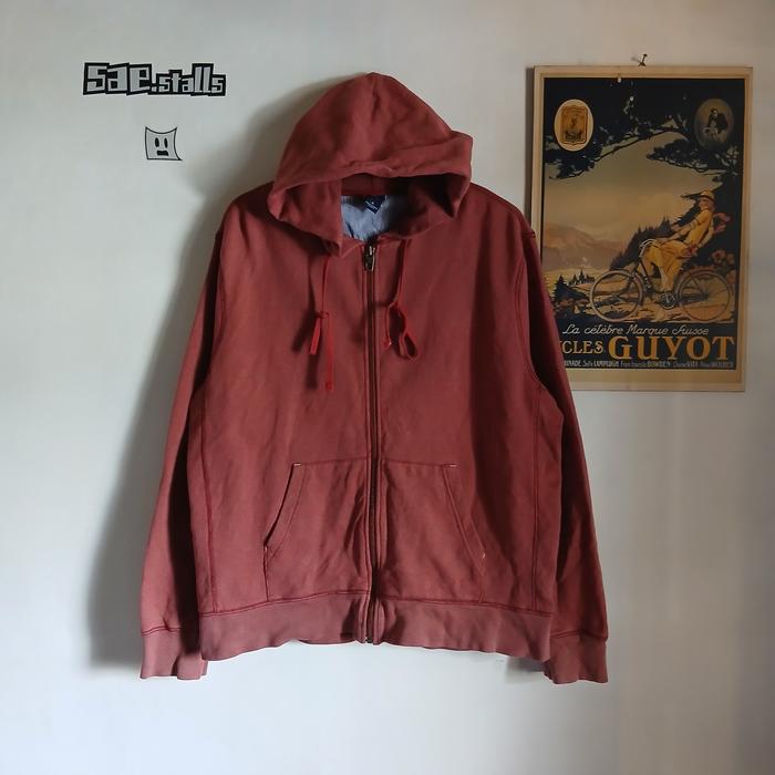 Zipper Hoodie GAP Merah Basic