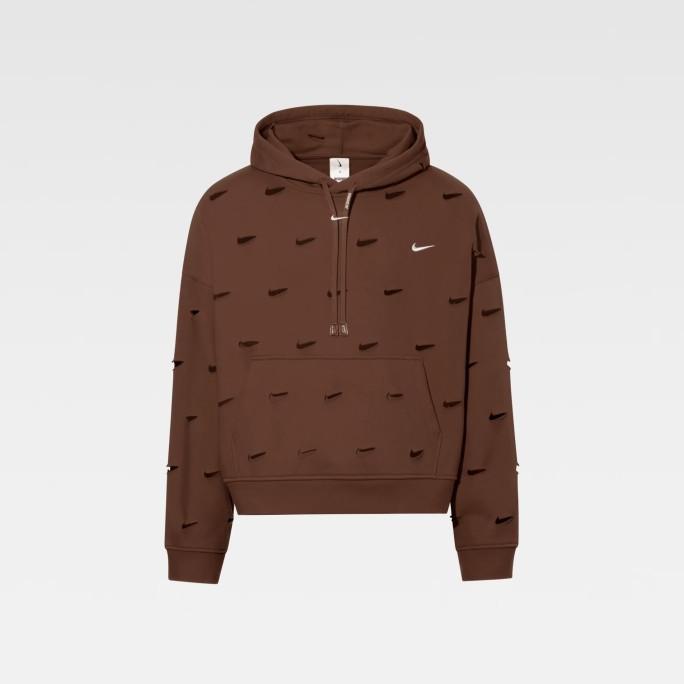 Jacquemus x Nike Le Hoodie Swoosh 2024 Brown Red Pink Original Product
