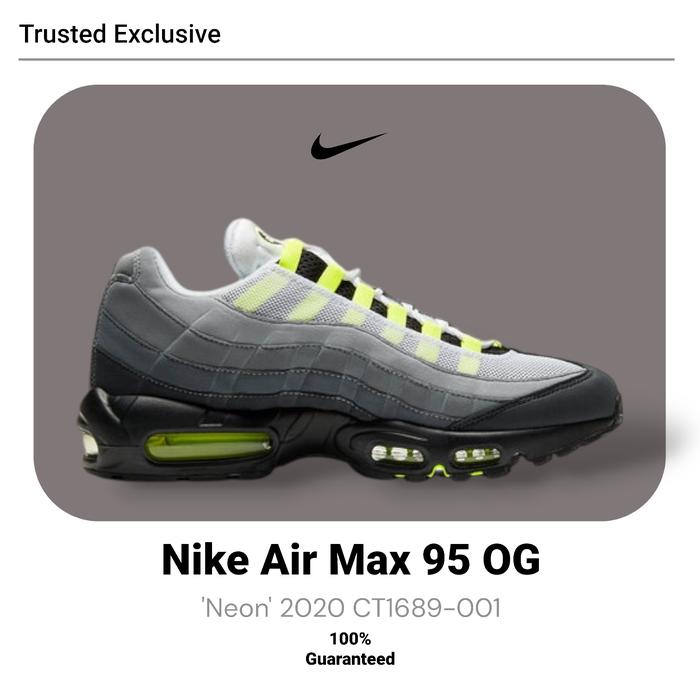 Sepatu Nike Airmax 95 Neon Grey Green 100% BNIB Store Guarantee