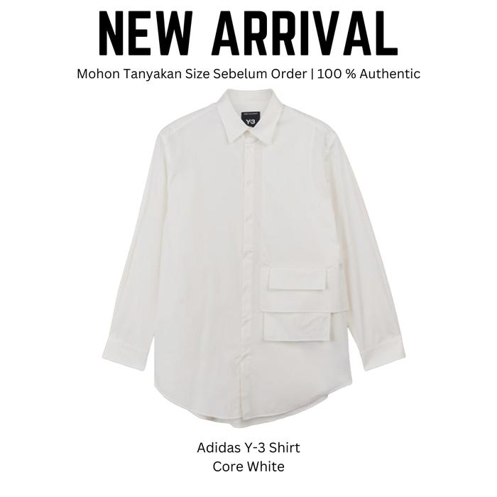 Adidas Y-3 Shirt Core White Kemeja Original 100 %