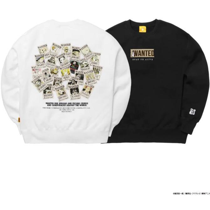 One Piece x FR2 Fxxking Rabbits Wanted & Devil Fruit Kills Sweatshirt Original Product