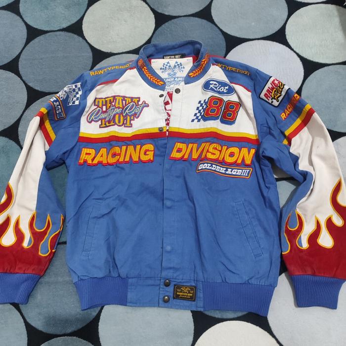 Racing Jaket Rawtype Riot Golden Age 3 Size M Second Pemakaian