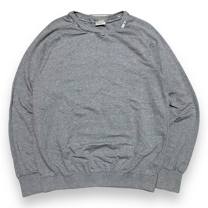 Saint Laurent Zip collar crewneck authentic original