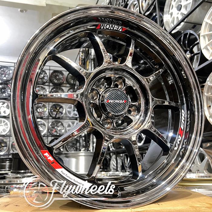 VELG VENOM RING 16 BLACK CHROME