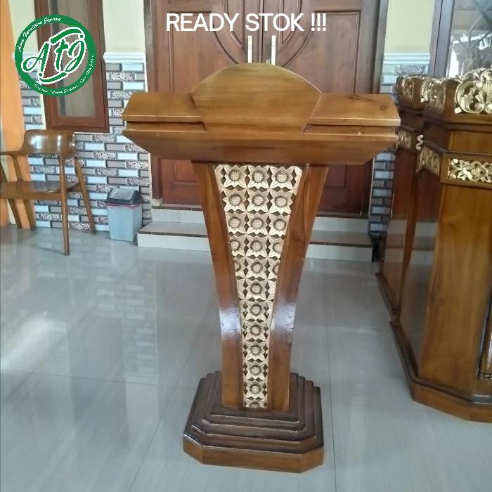 GRATIS TONGKAT KHUTBAH | MIMBAR PODIUM | PODIUM PIDATO | PODIUM KHUTBAH SIMPEL | PODIUM PIDATO JATI