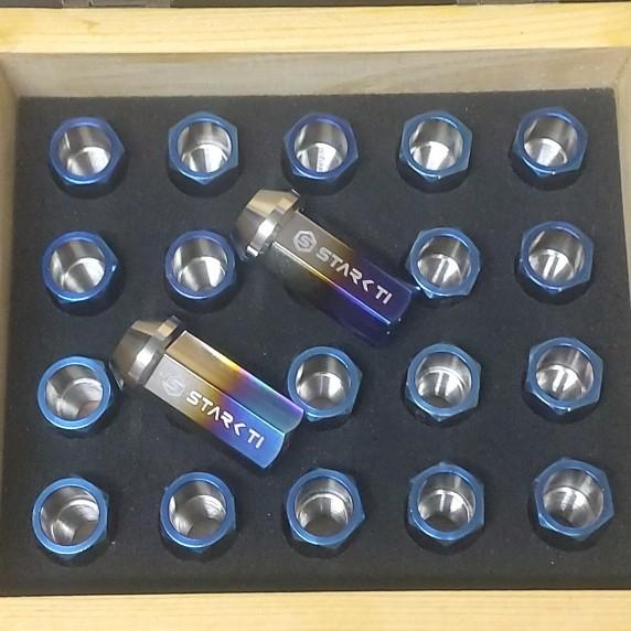 BAUT RODA LUG NUT TITANIUM STARK TI ORIGINAL