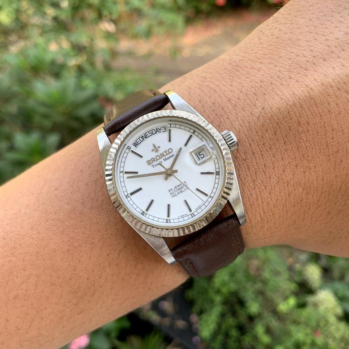 RARE ! jam tangan pronto tropic master president automatic vintage watch jadul antik mint condition 