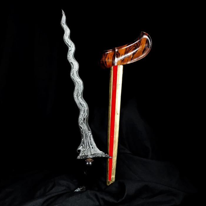 Keris Sengkelat Pamor Pedaringan Kebak Tangguh PB Sepuh Gagah Kuno Tua
