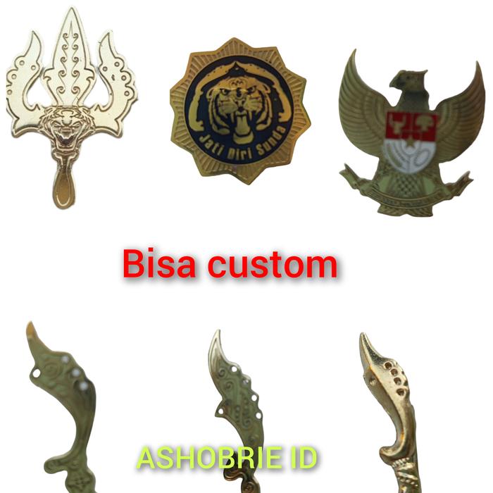 Pin jati diri sunda kujang garuda trisula/bross