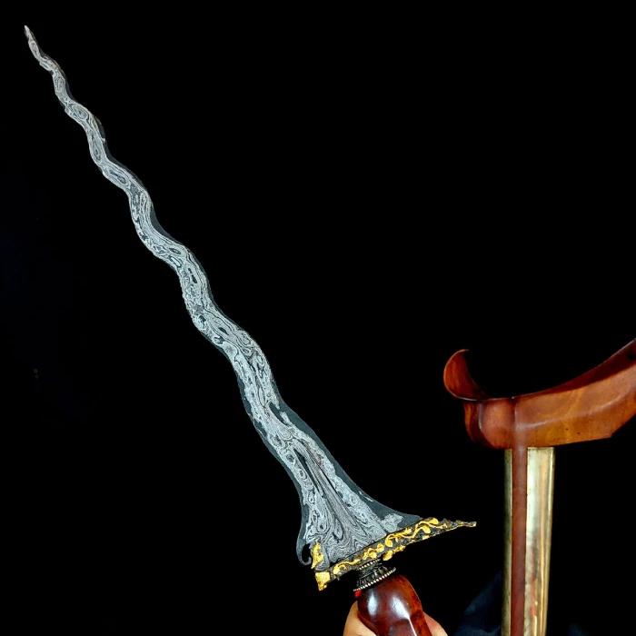 Keris Sengkelat Kinatah Panji Wilis Tangguh Mataram Sultan Agung TUS
