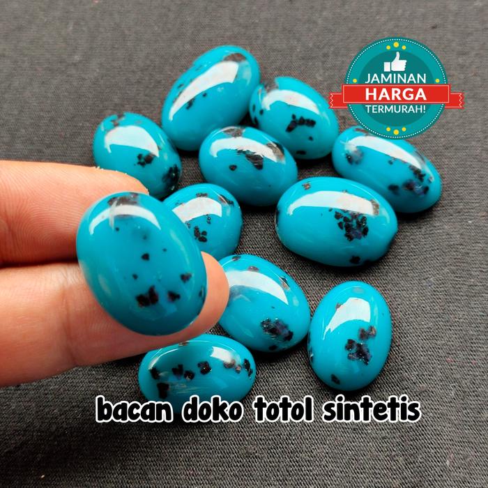 Lostune batu akik bacan doko mejiko gulau sintetis kristal Fiberglass SINTETIS Super